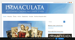 Desktop Screenshot of immaculata.minorite.cz