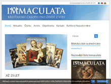 Tablet Screenshot of immaculata.minorite.cz