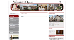 Desktop Screenshot of opava.minorite.cz