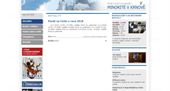 Desktop Screenshot of krnov.minorite.cz