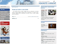 Tablet Screenshot of krnov.minorite.cz